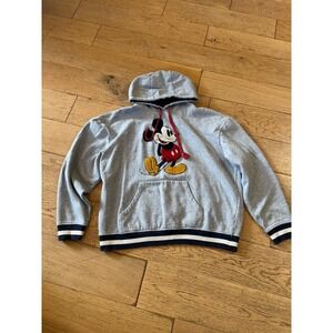 Disney Walt Disney World Mickey Mouse Gray Hoodie Womens Large Hooded